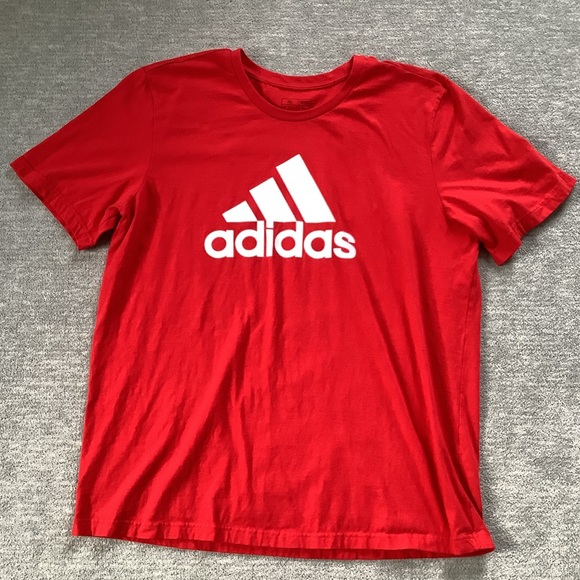 adidas Other - Adidas Red Regular Fit Crewneck Tee Sz. XL